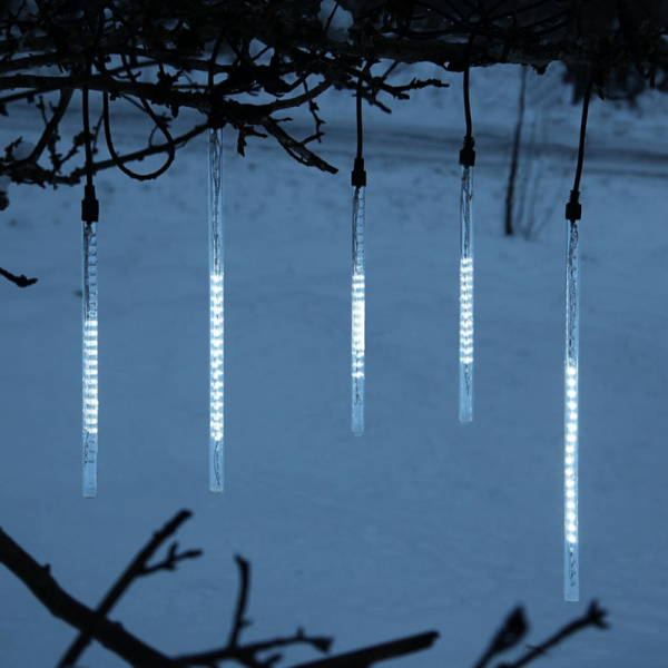 LED-Schneefall-Lichterkette - Snowmotion Line Outdoor - Grundset - 11,00m - 136x Kaltweiß