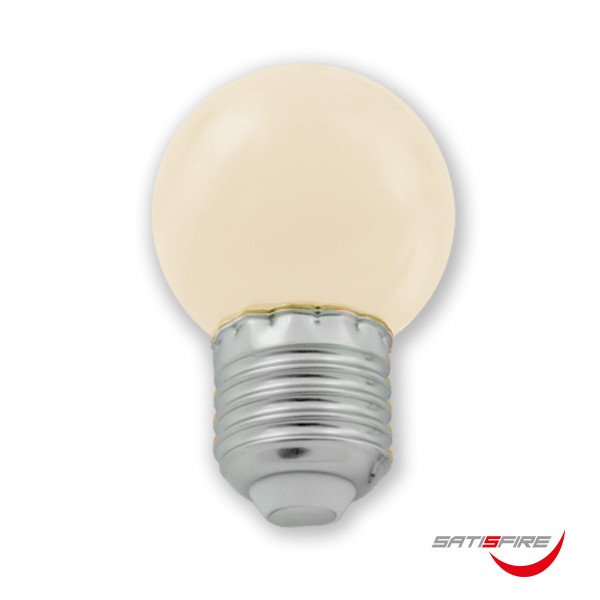 LED Leuchtmittel G45 - warmweiß 2700K - E27 - 1W | SATISFIRE