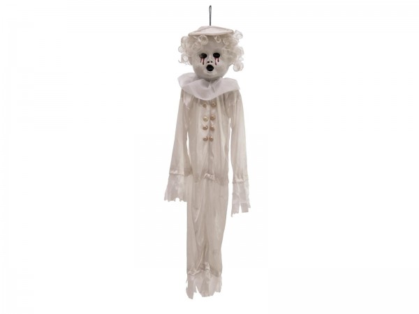 Halloween Puppe, 90cm - Hängende Figur mit blutigen Augen