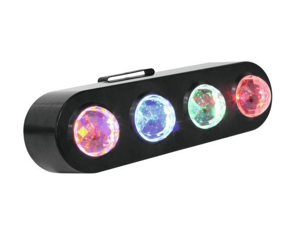 LED CPE-4 Flowereffekt - 4fach Party Lichteffekt mit LED farbigen Strahlen