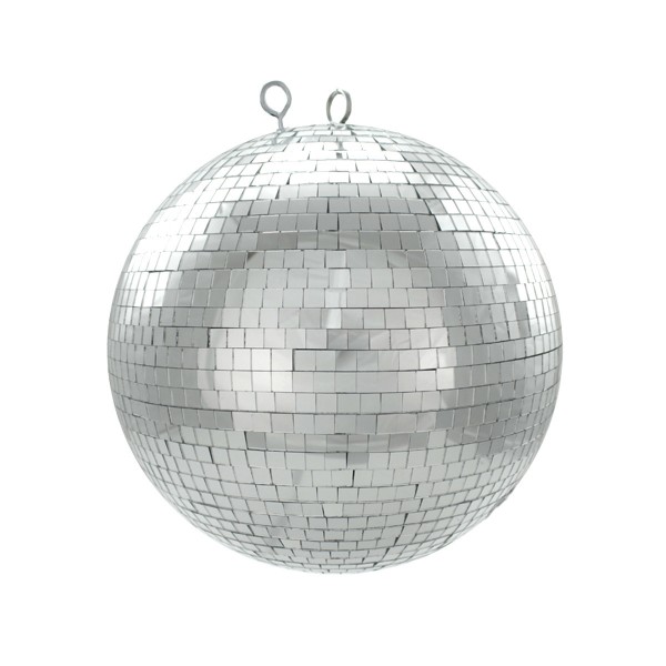 Spiegelkugel 30cm silber- Diskokugel (Discokugel) Party Lichteffekt - Echtglas - mirrorball silver chrome
