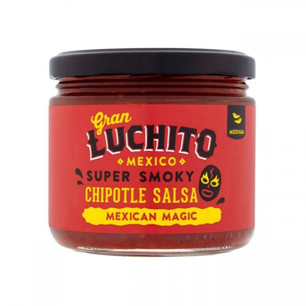 Gran Luchito - Chipotle Salsa 300g - Mexikanische Salsa - Dip mit feiner Schärfe, würzige Süße