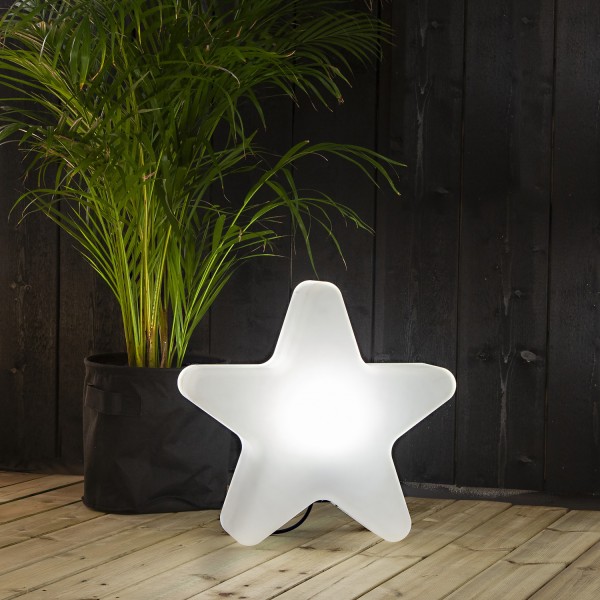 Gartenleuchte Stern - Dekoleuchte - mit Erdspieß - H: 50cm - E27 Fassung max. 25W - für Außen