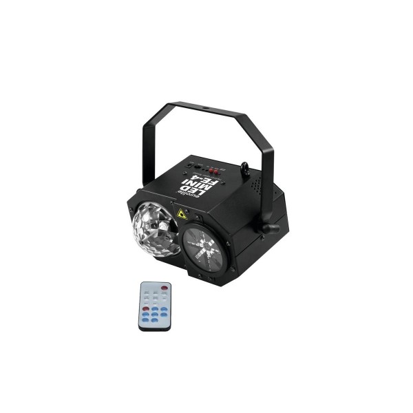 LED Mini Hybrid Laserflower "FE-4" - Vielfältige Lichtspiele mit Laser, Wash und Mooneffekten