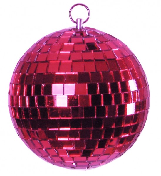 Spiegelkugel 15cm farbig pink- Diskokugel (Discokugel) zur Dekoration - Echtglas - mirrorball pink rose purple