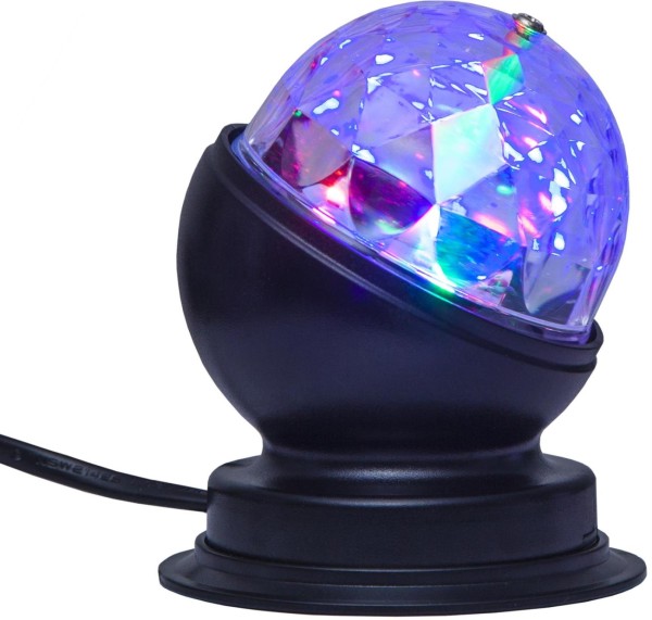 Disco-Lamp | kleiner Lichteffekt für Party und Dekoration | 3-Farbiges Farbenspiel