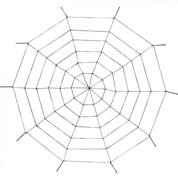 Riesen Spinnennetz - 1,5m - Grusel Halloween Dekoration - Indoor + Outdoor - Spinnweben